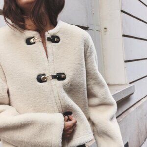 Faux Fur Toggle Jacket XS